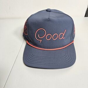 Good Good Golf Hat Cap Men's Blue Freedom Rope Snapback Embroidered NWT